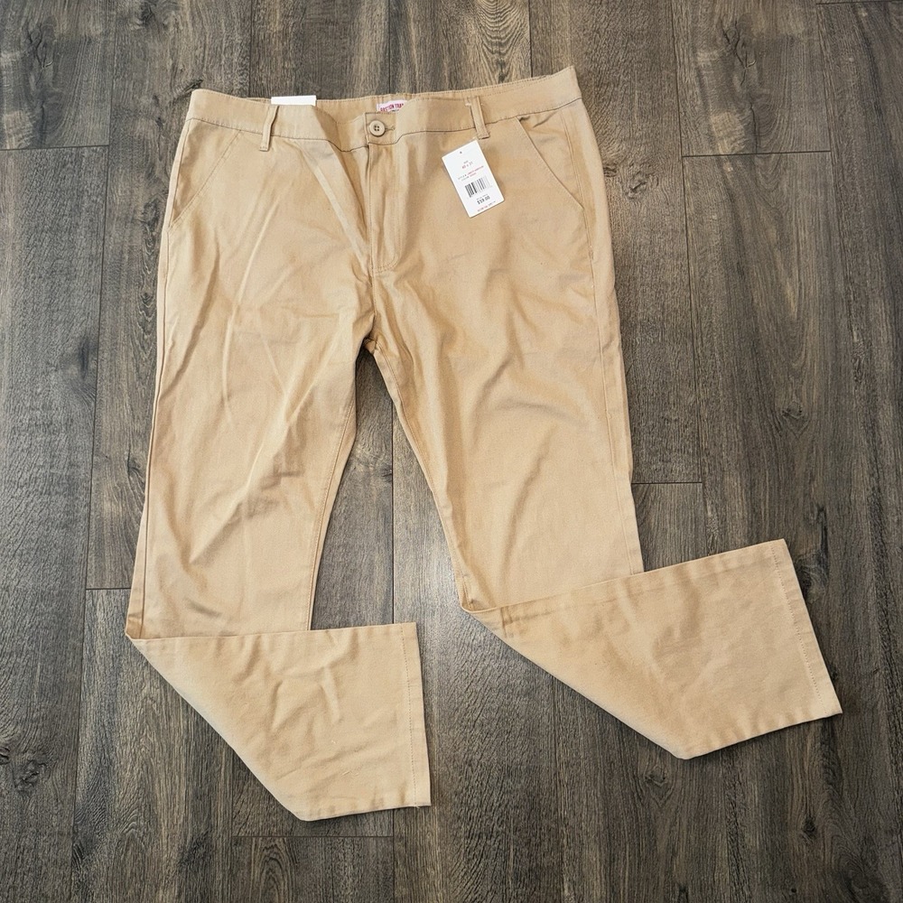 Bastion‎ Trail Men's Solid Color Straight Leg Work Pants Khaki Size 40x31 NWT
